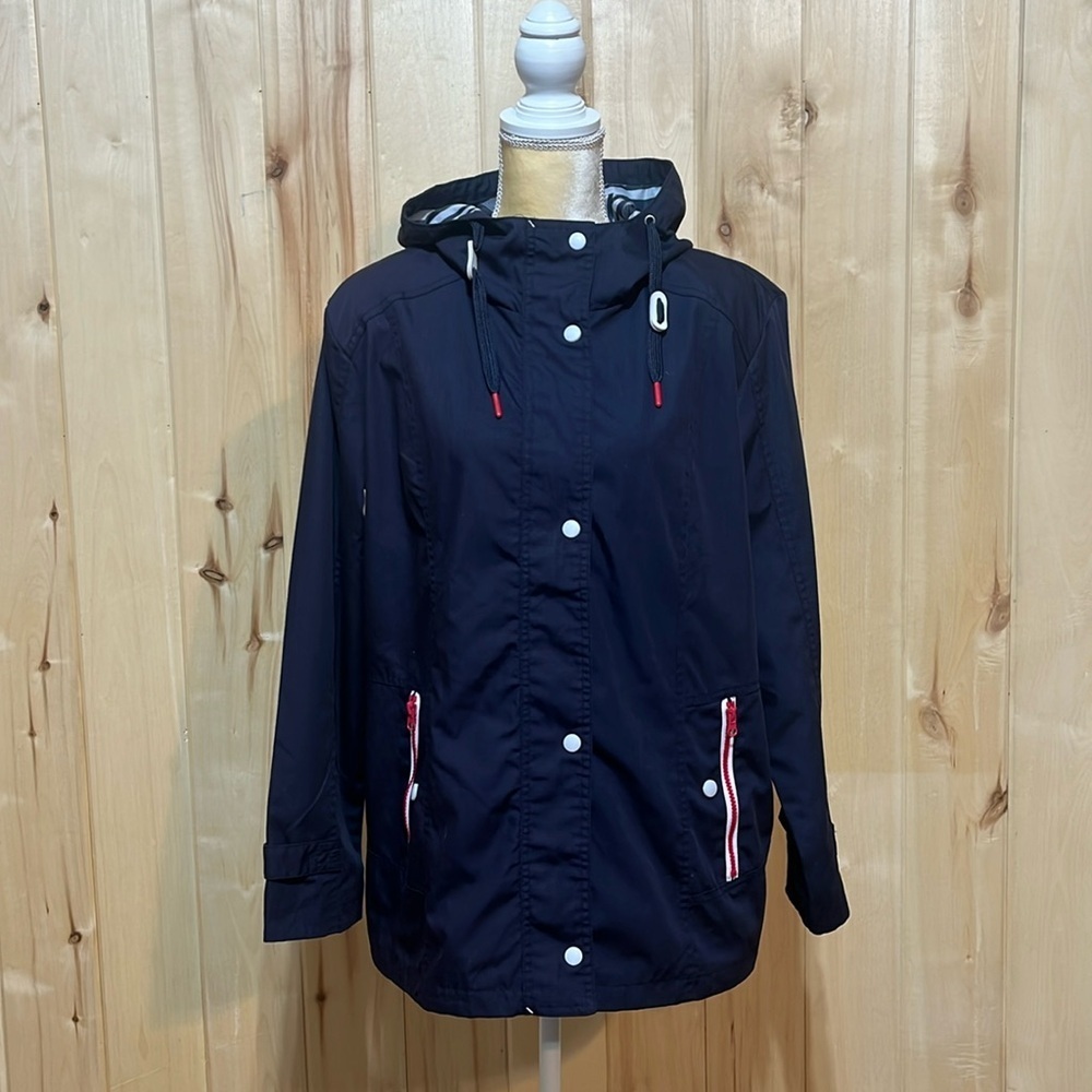 Mackintosh‎ New England Navy Raincoat Size L